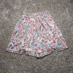 Colleens Collectibles Shorts Womens Small Pink Floral Outdoors Casual 90s